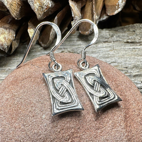 Load image into Gallery viewer, Celtic Knot Earrings, Celtic Jewelry, Irish Jewelry, Scotland Jewelry, Sterling Silver, Pagan Jewelry, Scottish Jewelry, Anniversary Gift

