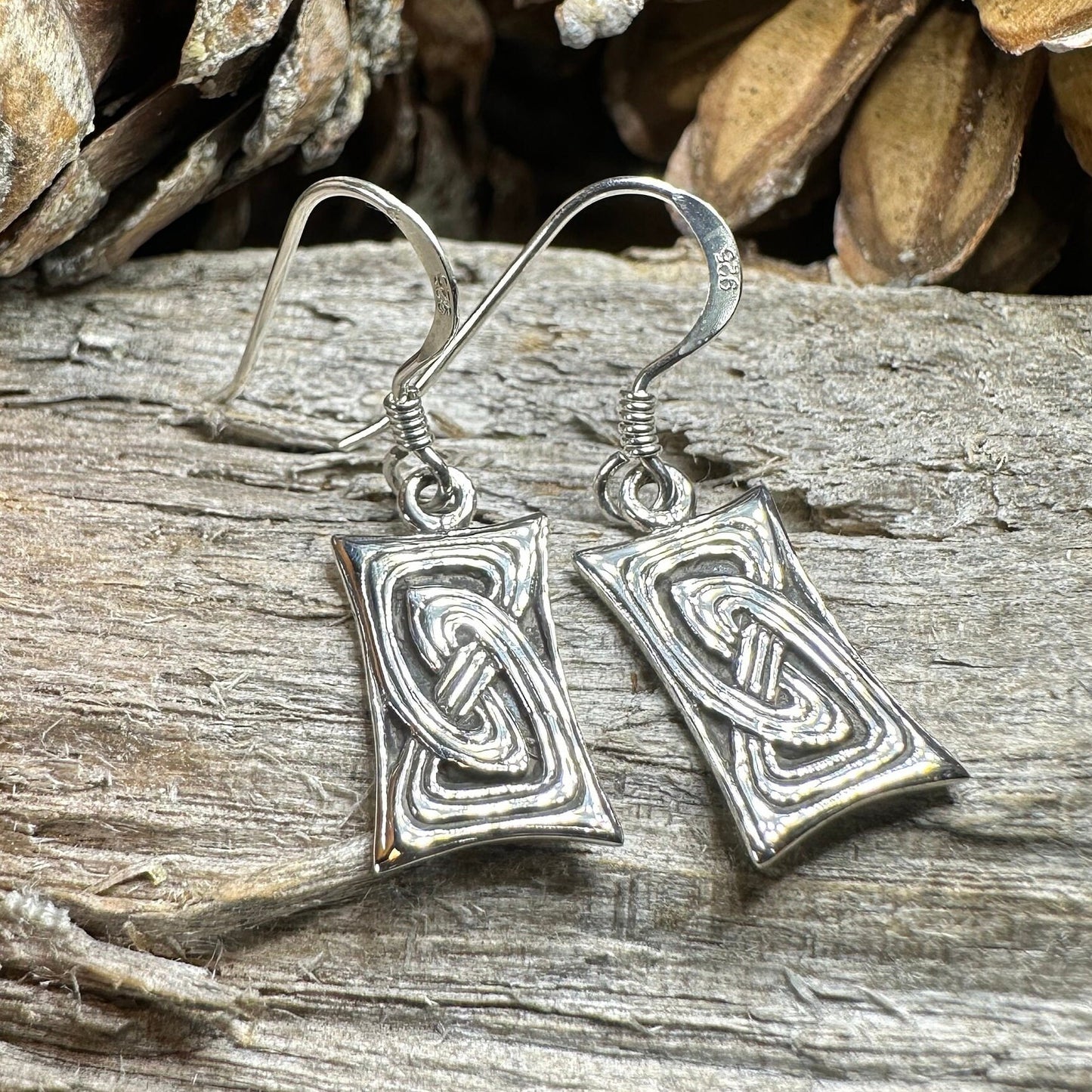Celtic Knot Earrings, Celtic Jewelry, Irish Jewelry, Scotland Jewelry, Sterling Silver, Pagan Jewelry, Scottish Jewelry, Anniversary Gift