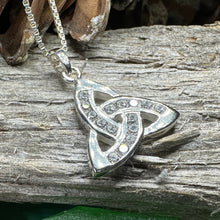 Load image into Gallery viewer, Trinity Knot Necklace, Celtic Jewelry, Irish Pendant, Triquetra Pendant, Celtic Knot Jewelry, Bridal Jewelry, Anniversary Gift, Ireland Gift
