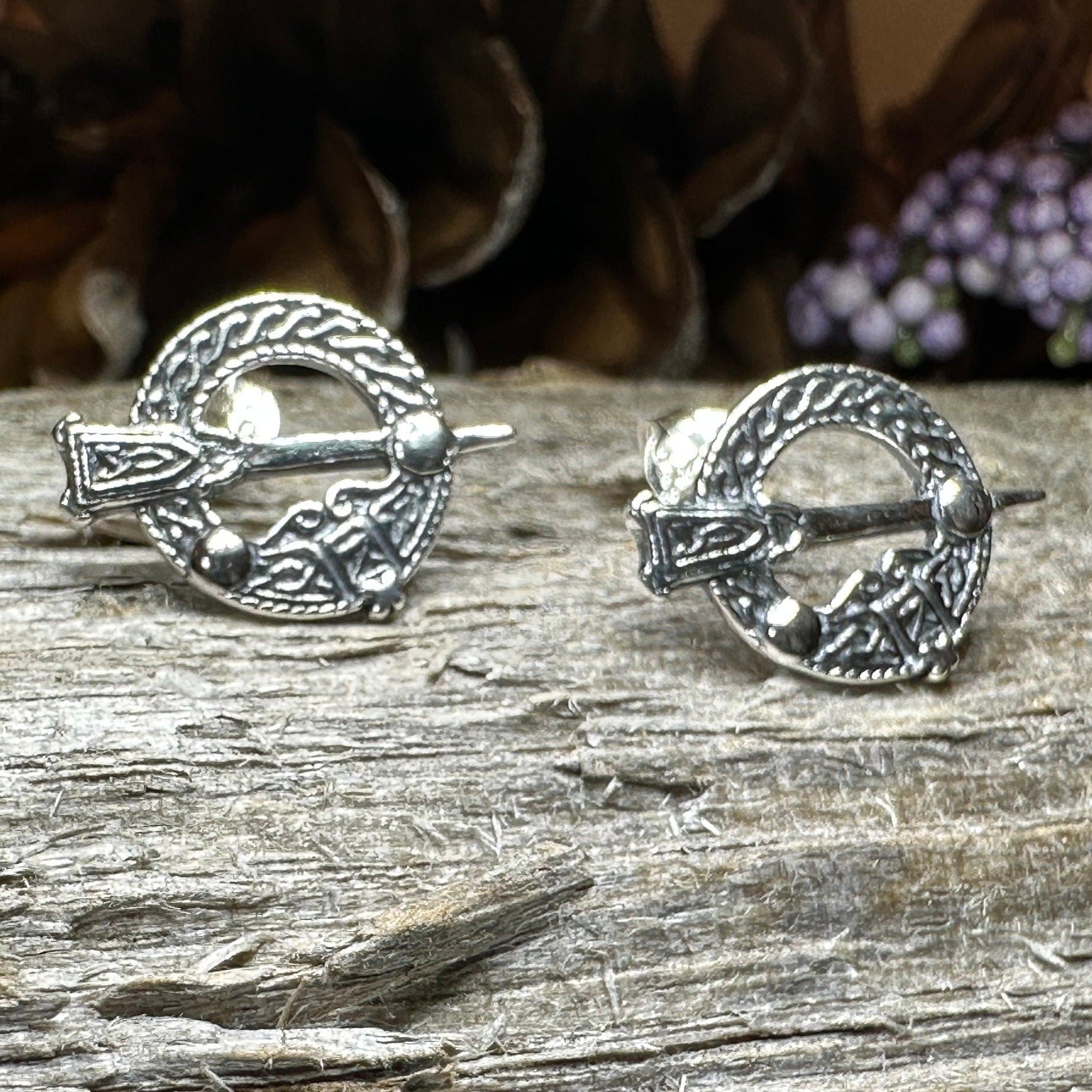 Celtic Stud Earrings, Irish Jewelry, Tara Post Earrings, Irish Dance Gift, Anniversary Gift, Celtic Jewelry, Wiccan Jewelry, Pagan Jewelry