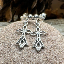 Load image into Gallery viewer, Celtic Cross Earrings, Irish Cross, Religious Jewelry, Post Earrings, Christian Jewelry, Bridal Jewelry, Confirmation Gift, Ireland Gift
