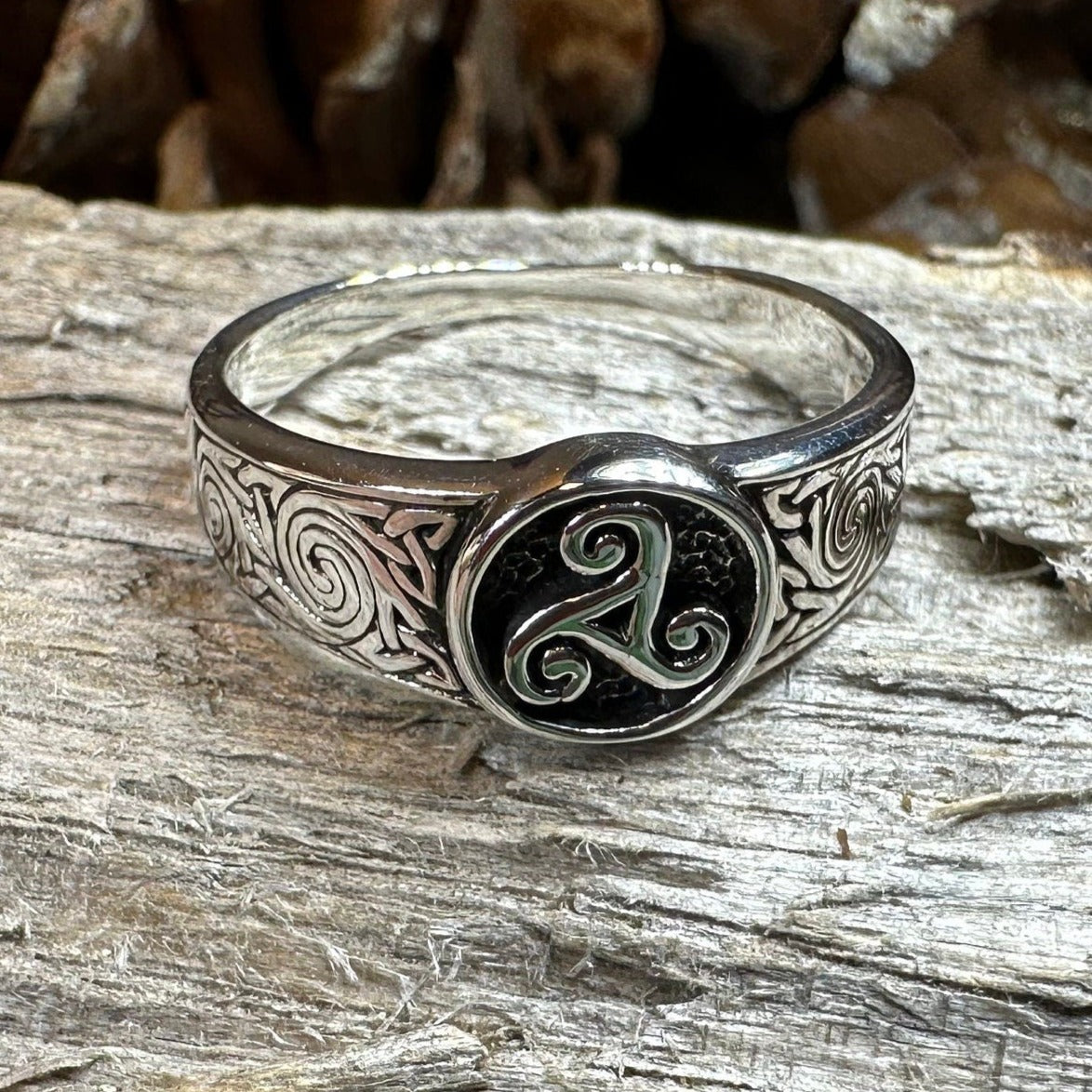 Reeve Celtic Triple Spiral Ring — view 5