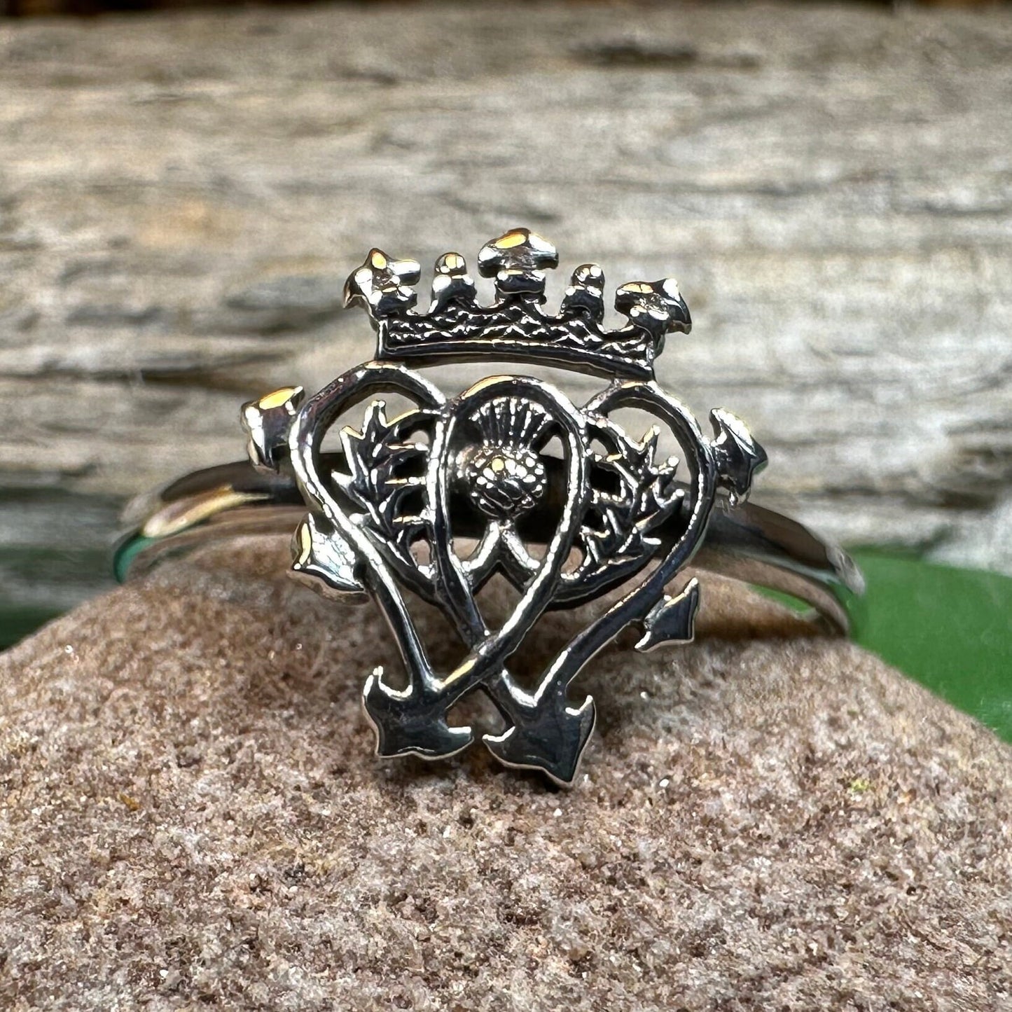 Classic Thistle Luckenbooth Ring — view 6