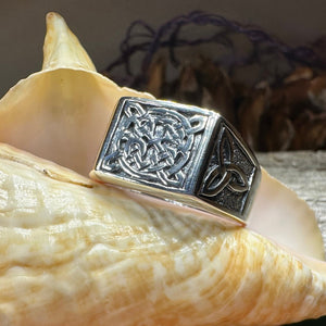 Celtic Knot Ring, Celtic Jewelry, Mens Ireland Ring, Celtic Knot Jewelry, Irish Ring, Irish Dance Gift, Anniversary Gift, Scottish Ring