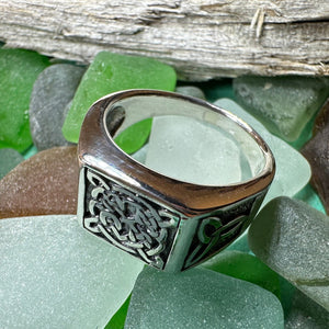 Celtic Knot Ring, Celtic Jewelry, Mens Ireland Ring, Celtic Knot Jewelry, Irish Ring, Irish Dance Gift, Anniversary Gift, Scottish Ring