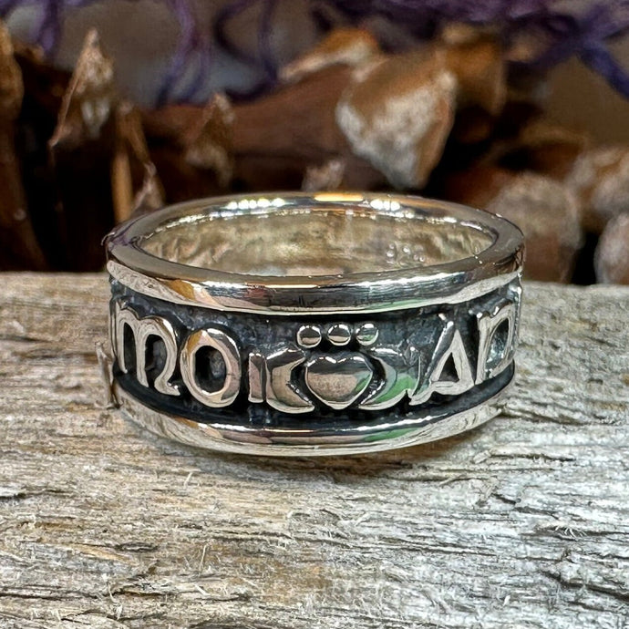 Celtic Ring, Irish Gaelic Ring, Ireland Ring, Claddagh Ring, Irish Ring, Promise Ring, Anniversary Gift, Silver Wedding Ring. Mo Anam Cara