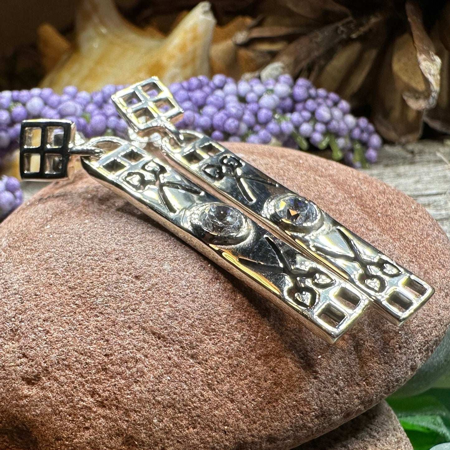 Scottish Art Deco Women's Earrings in Sterling Silver — view 8