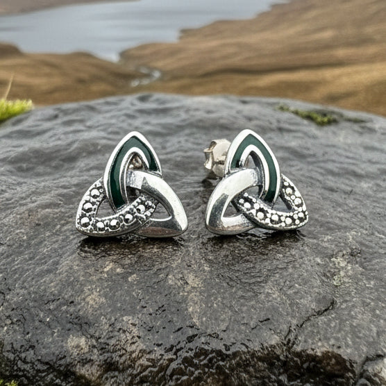Celtic Knot Earrings, Irish Jewelry, Celtic Jewelry, Trinity Knot Post Earrings, Norse Jewelry, Triquetra Stud Earrings, Ireland Earrings