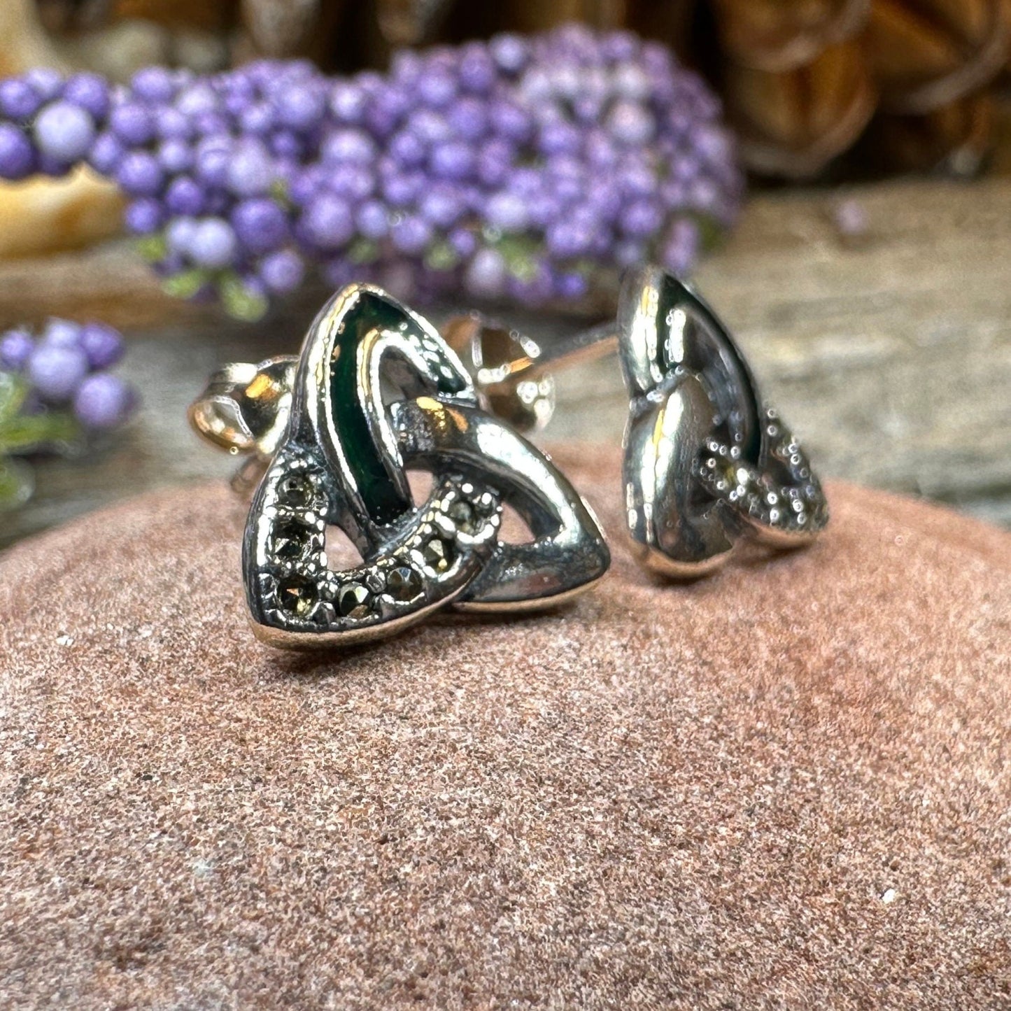 Celtic Knot Earrings, Irish Jewelry, Celtic Jewelry, Trinity Knot Post Earrings, Norse Jewelry, Triquetra Stud Earrings, Ireland Earrings