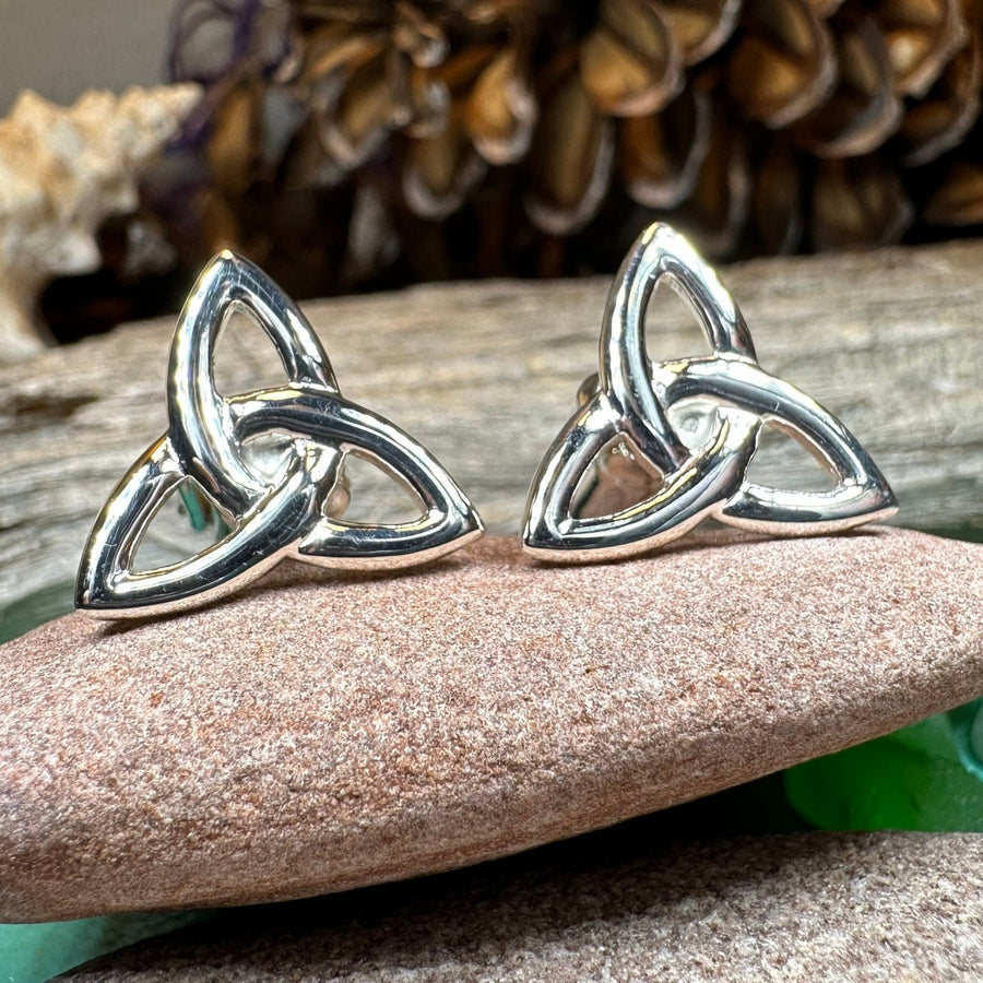 Trinity Knot Cuff Links, Celtic Jewelry, Irish Jewelry, Scotland Jewelry, Celtic Jewelry, Groom Gift, Best Man Gift, Silver Anniversary Gift