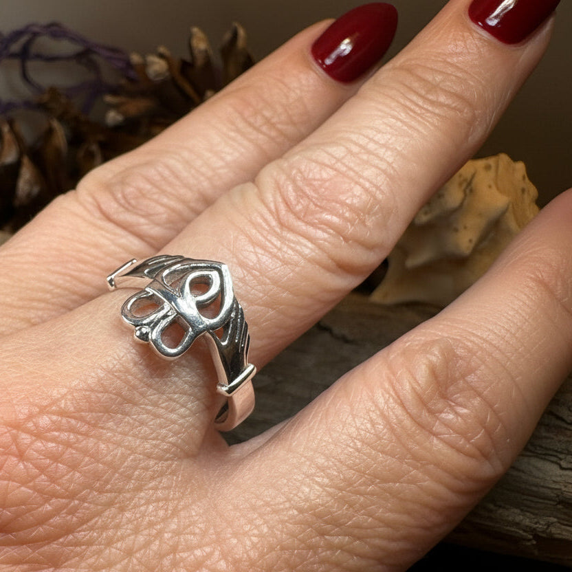 Claddagh Ring, Celtic Ring, Irish Ring, Promise Ring, Celtic Knot Ring, Irish Dance Gift, Anniversary Gift, Luckenbooth Ring, Boho Ring