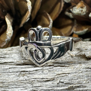Claddagh Ring, Celtic Ring, Irish Ring, Promise Ring, Celtic Knot Ring, Irish Dance Gift, Anniversary Gift, Luckenbooth Ring, Boho Ring
