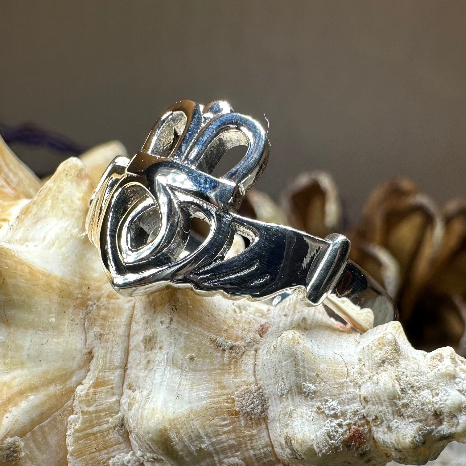 Claddagh Ring, Celtic Ring, Irish Ring, Promise Ring, Celtic Knot Ring, Irish Dance Gift, Anniversary Gift, Luckenbooth Ring, Boho Ring