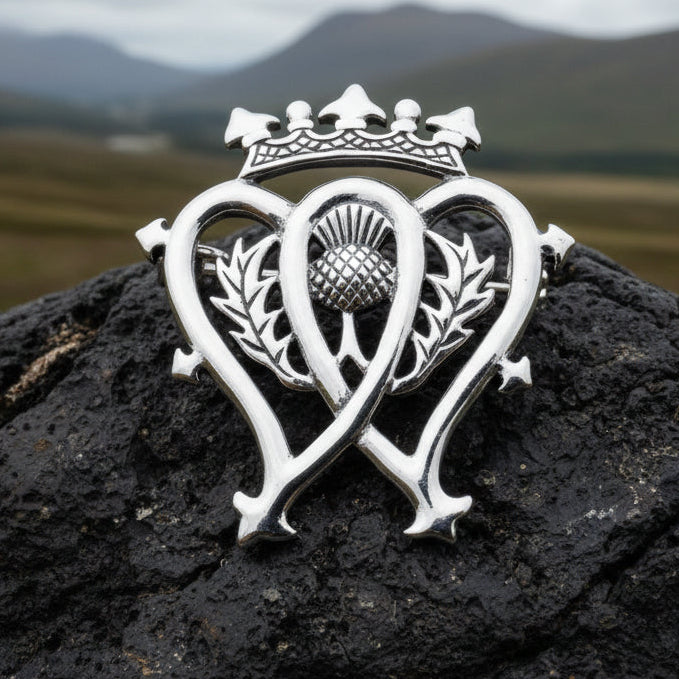 Luckenbooth Brooch, Scotland Jewelry, Celtic Pin, Bridal Jewelry, Scottish Gift, Anniversary Gift, Wife Gift, Luckenbooth Pin, Mom Gift
