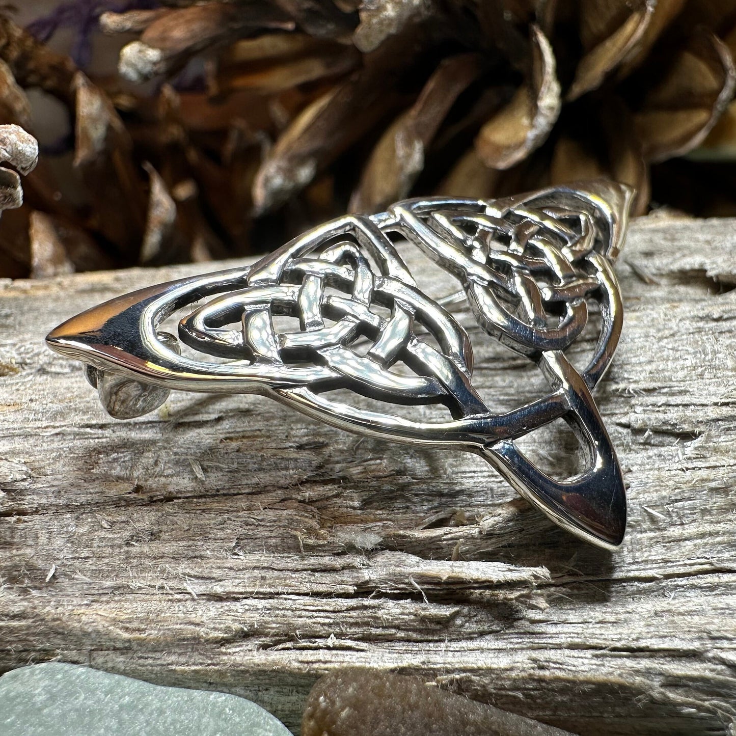 Celtic Knot Brooch, Celtic Jewelry, Irish Pin, Silver Ireland Pin, Girlfriend Gift, Wife Gift, Scarf Pin, Scottish Brooch, Scotland Pin