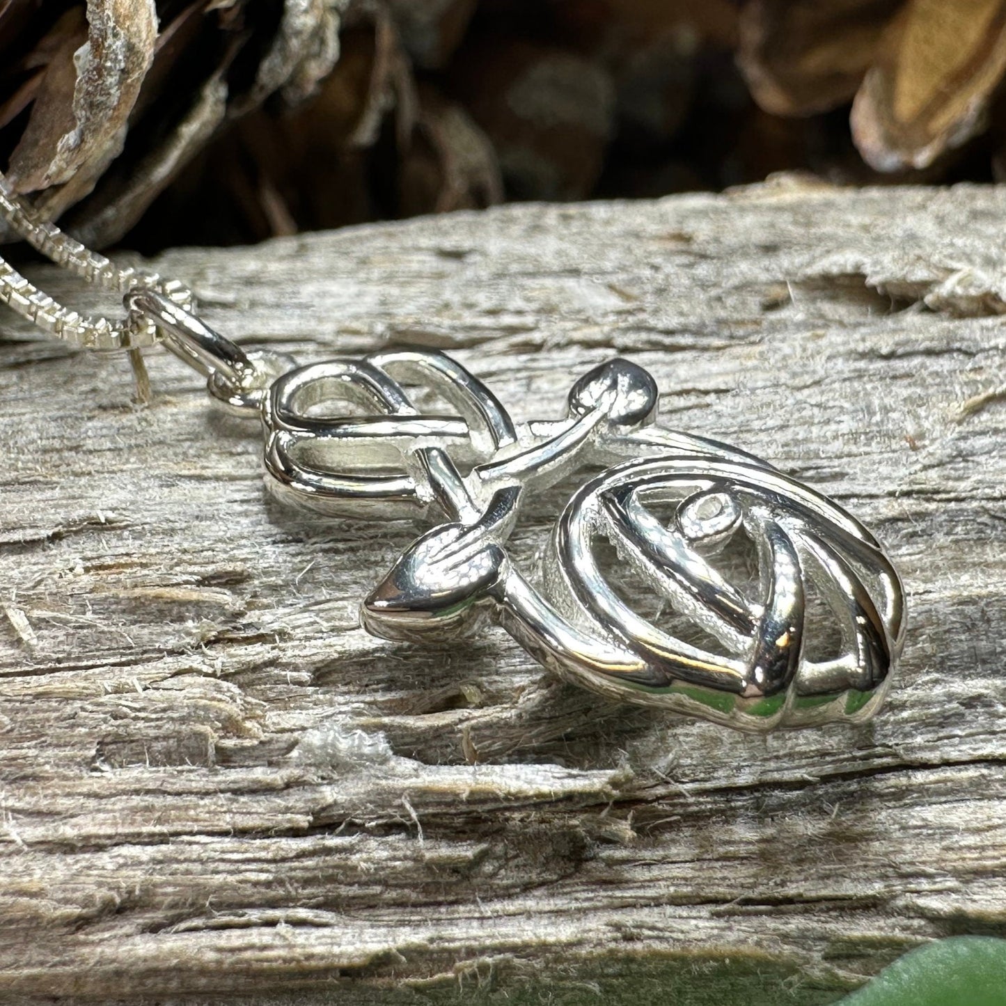 Mackintosh Rose Necklace, Scotland Jewelry, Celtic Jewelry, Rose Jewelry, Art Deco Pendant, Anniversary Gift, Scottish Necklace, Wife Gift