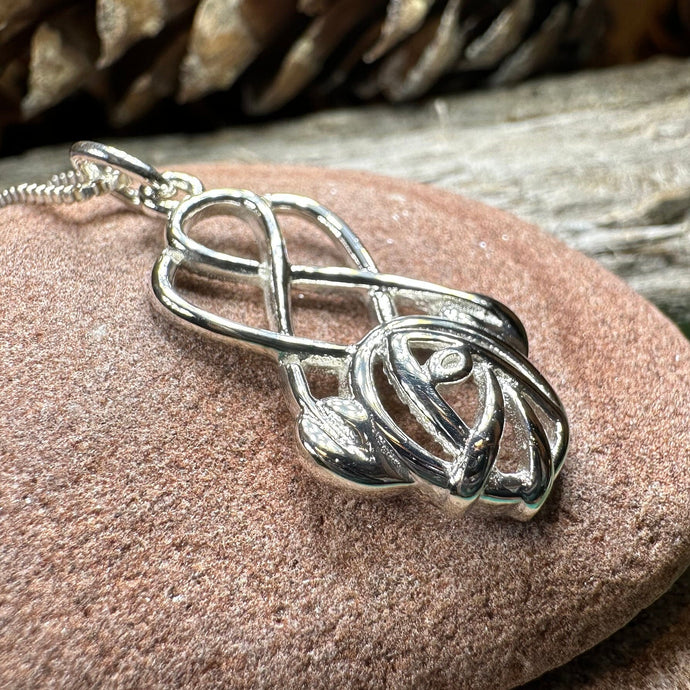 Mackintosh Rose Necklace, Scotland Jewelry, Celtic Jewelry, Rose Jewelry, Art Deco Pendant, Anniversary Gift, Scottish Necklace, Wife Gift