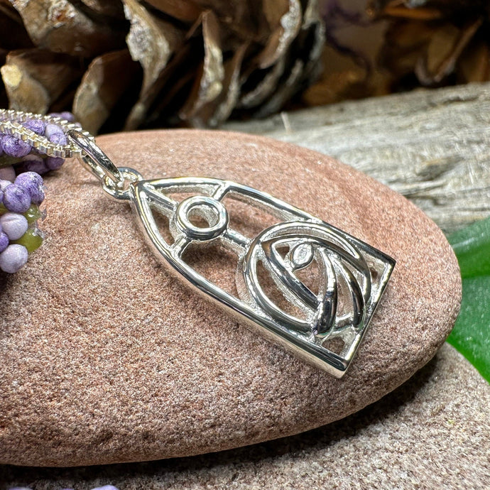 Mackintosh Rose Necklace, Scotland Jewelry, Celtic Jewelry, Rose Jewelry, Art Deco Pendant, Anniversary Gift, Scottish Necklace, Wife Gift
