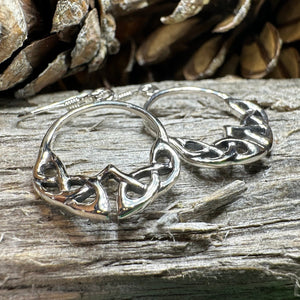 Celtic Knot Earrings, Irish Jewelry, Silver Celtic Jewelry, Mom Gift, Anniversary Gift, Scottish Jewelry, Wife Gift, Love Knot Jewelry