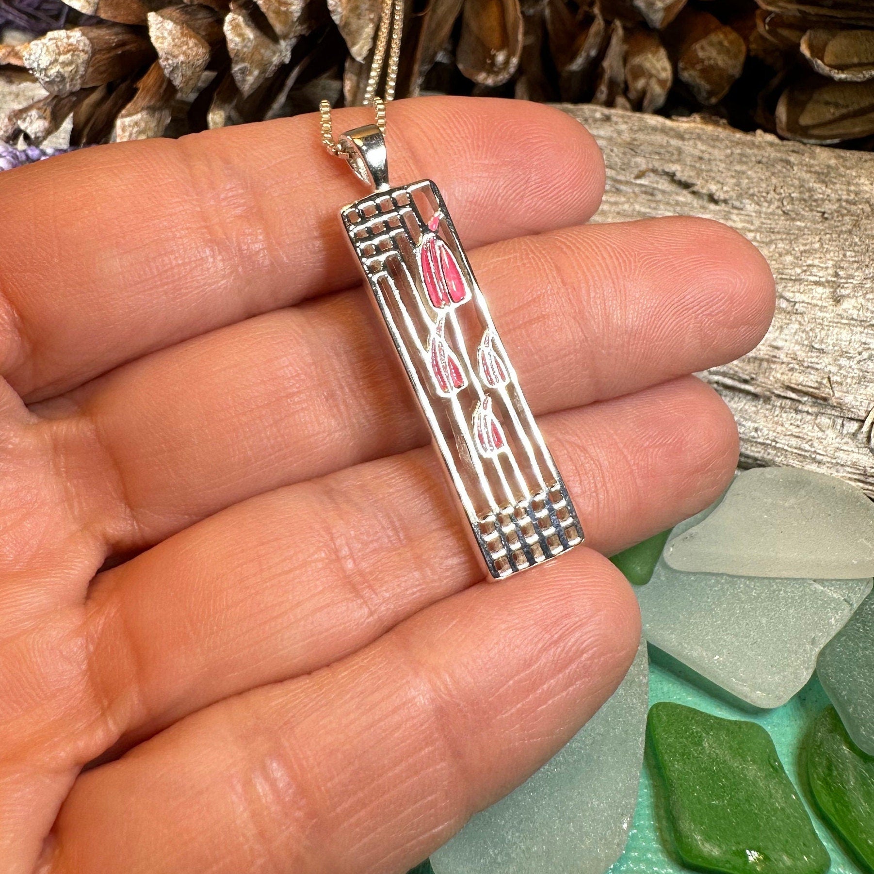 Elodie Mackintosh Rose Necklace — view 4