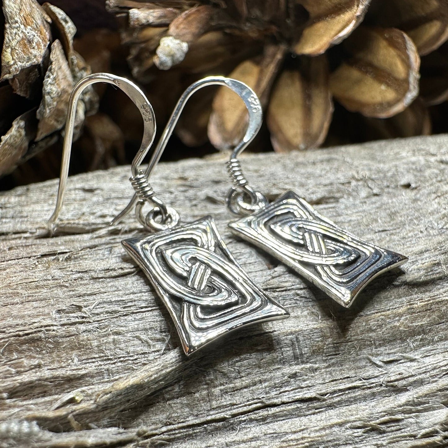 Celtic Knot Earrings, Celtic Jewelry, Irish Jewelry, Scotland Jewelry, Sterling Silver, Pagan Jewelry, Scottish Jewelry, Anniversary Gift