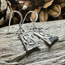 Load image into Gallery viewer, Celtic Knot Earrings, Celtic Jewelry, Irish Jewelry, Scotland Jewelry, Sterling Silver, Pagan Jewelry, Scottish Jewelry, Anniversary Gift
