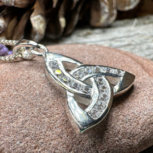 Trinity Knot Necklace, Celtic Jewelry, Irish Pendant, Triquetra Pendant, Celtic Knot Jewelry, Bridal Jewelry, Anniversary Gift, Ireland Gift