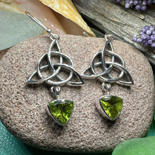 Load image into Gallery viewer, Trinity Knot Earrings, Celtic Jewelry, Irish Jewelry, Triquetra Earrings, Celtic Knot Jewelry, Scottish Gift, Scotland Jewelry, Wife Gift
