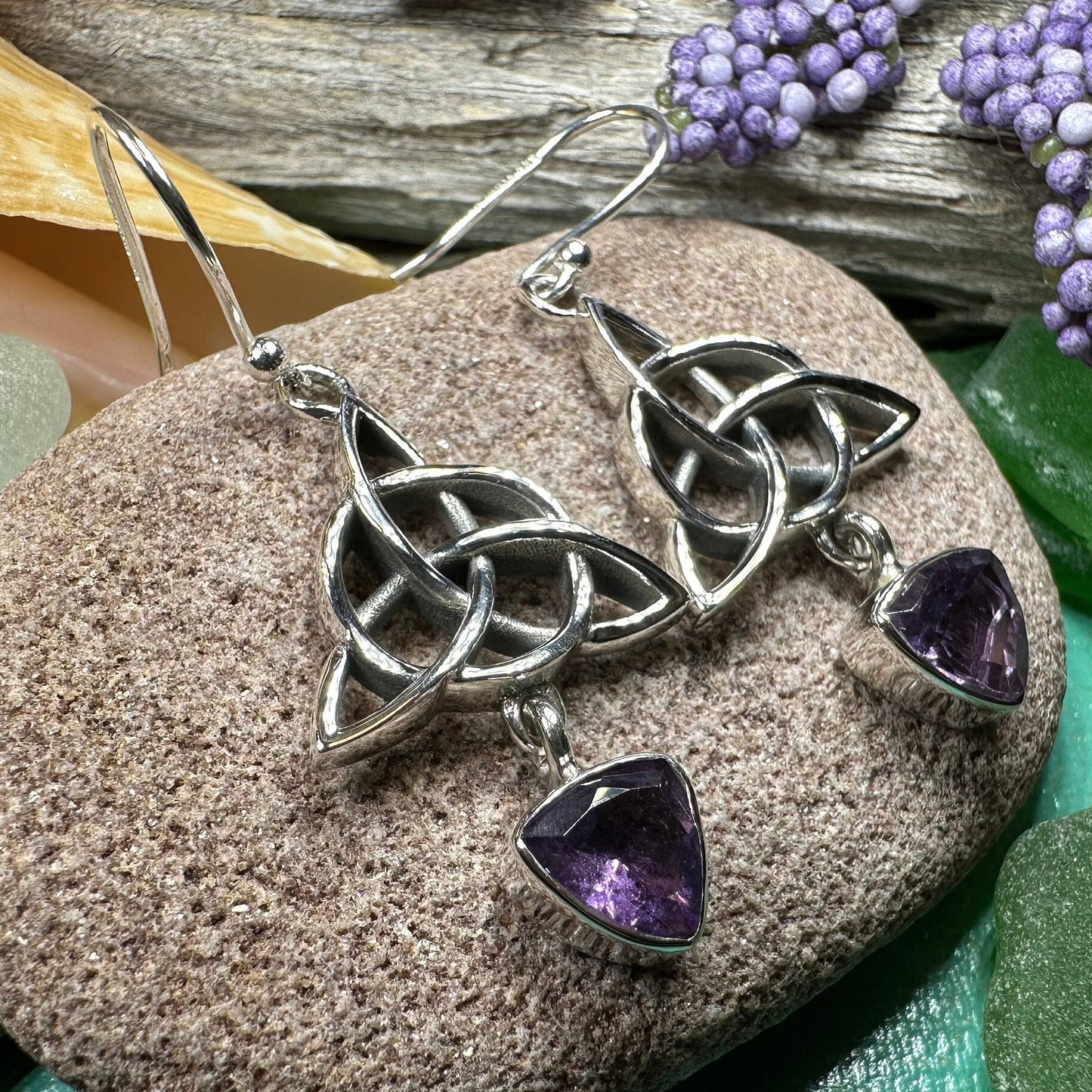 Trinity Knot Earrings, Celtic Jewelry, Irish Jewelry, Triquetra Earrings, Celtic Knot Jewelry, Scottish Gift, Scotland Jewelry, Wife Gift