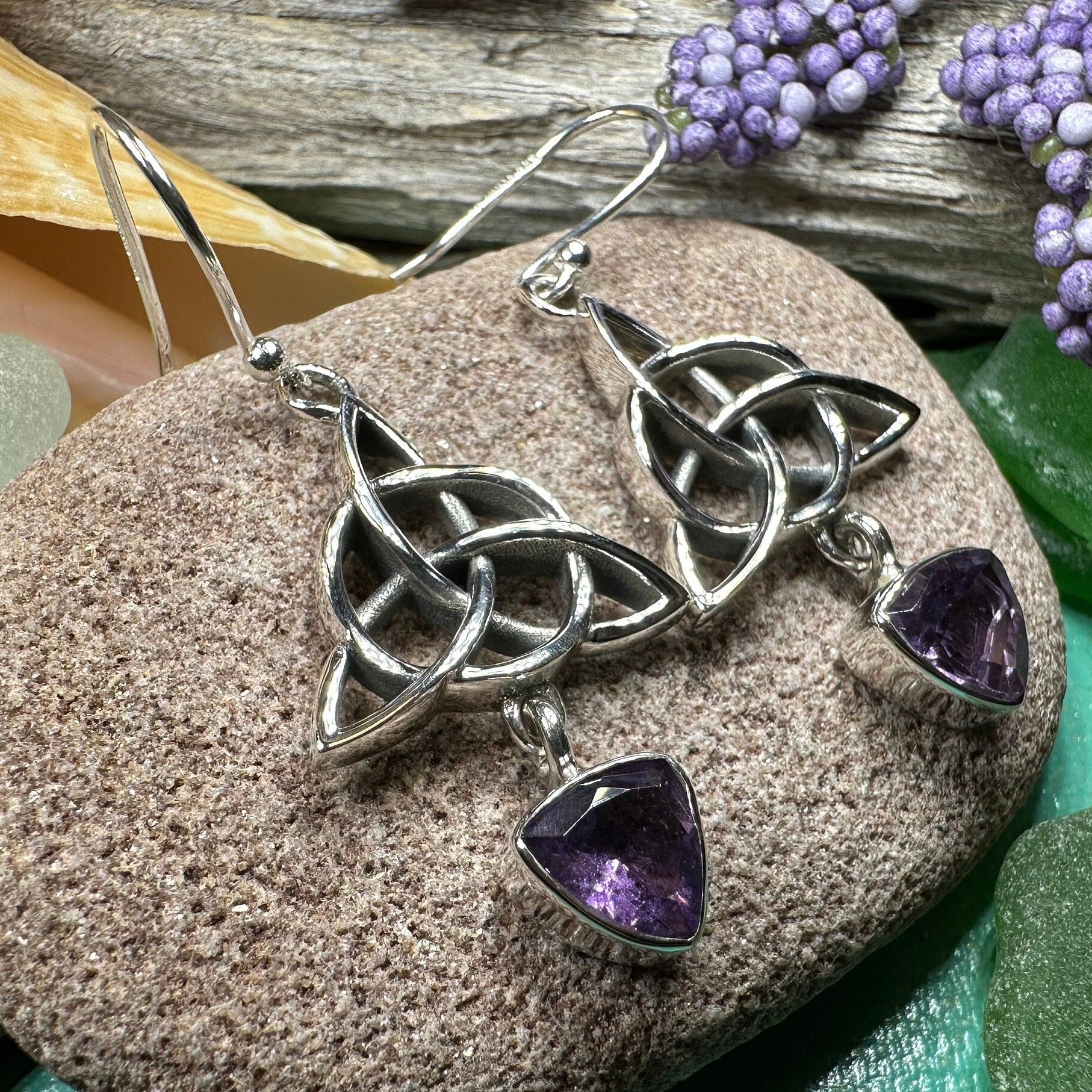 Trinity Knot Earrings, Celtic Jewelry, Irish Jewelry, Triquetra Earrings, Celtic Knot Jewelry, Scottish Gift, Scotland Jewelry, Wife Gift