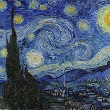 Van Gogh Wall Art, Starry Night, Ceramic Wall Plaque, New Home Gift, Mother's Day Gift, Wedding Gift, Fine Art Decor, Wife Gift, Mom Gift