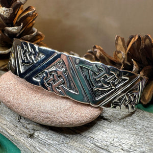 Celtic Knot Cuff Bracelet, Celtic Jewelry, Bangle Bracelet, Scotland Jewelry, Ireland Jewelry, Irish Gift, Pewter Scottish Bracelet