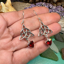 Load image into Gallery viewer, Trinity Knot Earrings, Celtic Jewelry, Irish Jewelry, Triquetra Earrings, Celtic Knot Jewelry, Scottish Gift, Scotland Jewelry, Wife Gift
