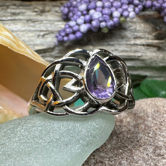 Vanaheim Celtic Knot Ring in Sterling Silver — view 5