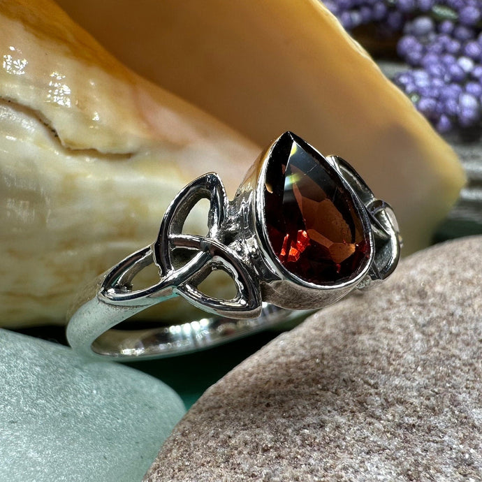 Celtic Knot Ring, Celtic Jewelry, Irish Jewelry, Moonstone Ring, Irish Ring, Irish Dance Gift, Anniversary Gift, Scottish Ring, Wiccan Ring