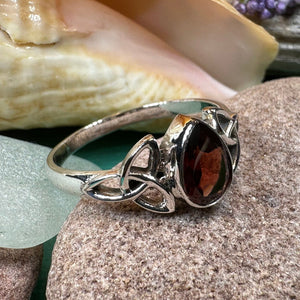 Celtic Knot Ring, Celtic Jewelry, Irish Jewelry, Moonstone Ring, Irish Ring, Irish Dance Gift, Anniversary Gift, Scottish Ring, Wiccan Ring