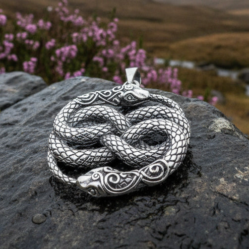 Celtic Knot Necklace, Celtic Jewelry, Snake Jewelry, Ireland Gift, Scotland Jewelry, Mom Gift, Irish Jewelry, Norse Jewelry, Viking Jewelry