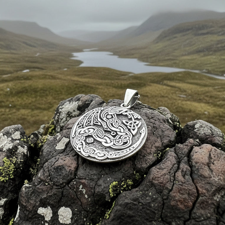 Dragon Necklace, Celtic Jewelry, Irish Jewelry, Celtic Knot Necklace, Wiccan Jewelry, Celtic Dragon Pendant, Pagan Jewelry, Gothic Jewerly