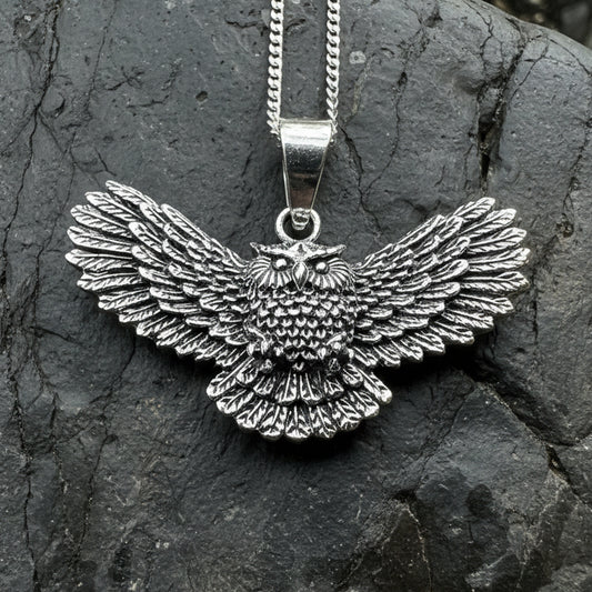 Laurelwood Owl Necklace — view 3