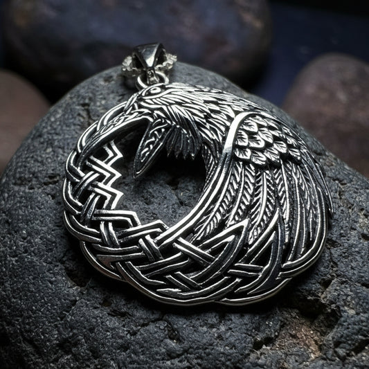 Colton Celtic Raven Necklace — view 4