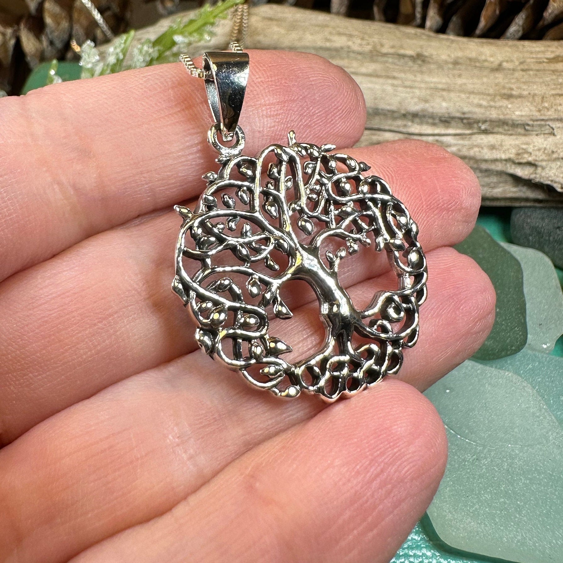 Tree of Life Necklace, Celtic Jewelry, Irish Pendant, Tree Jewelry, Mom Gift, Anniversary Gift, Sterling Silver, Graduation Gift, Wife Gift