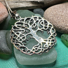Load image into Gallery viewer, Tree of Life Necklace, Celtic Jewelry, Irish Pendant, Tree Jewelry, Mom Gift, Anniversary Gift, Sterling Silver, Graduation Gift, Wife Gift
