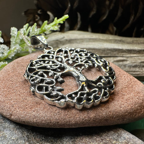 Load image into Gallery viewer, Tree of Life Necklace, Celtic Jewelry, Irish Pendant, Tree Jewelry, Mom Gift, Anniversary Gift, Sterling Silver, Graduation Gift, Wife Gift

