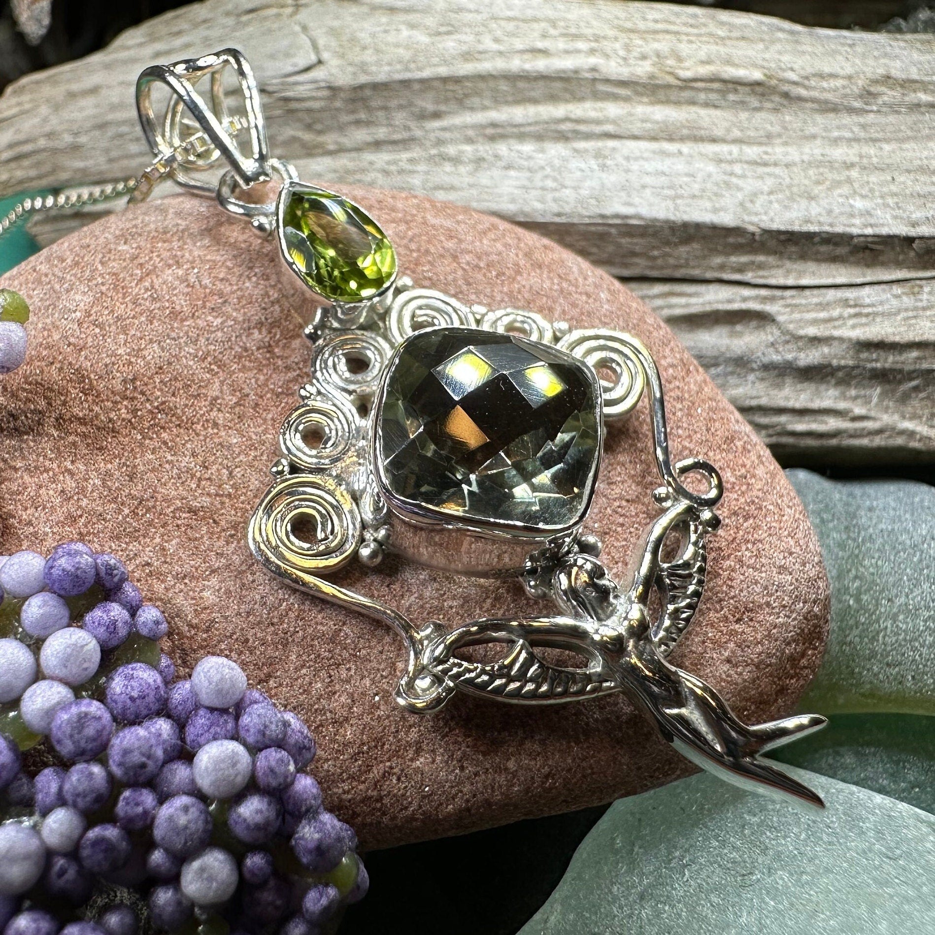 Fairy Necklace, Celtic Angel Necklace, Irish Pendant, Butterfly Necklace, Anniversary Gift, Celtic Jewelry, Wife Gift, Pixie Jewelry