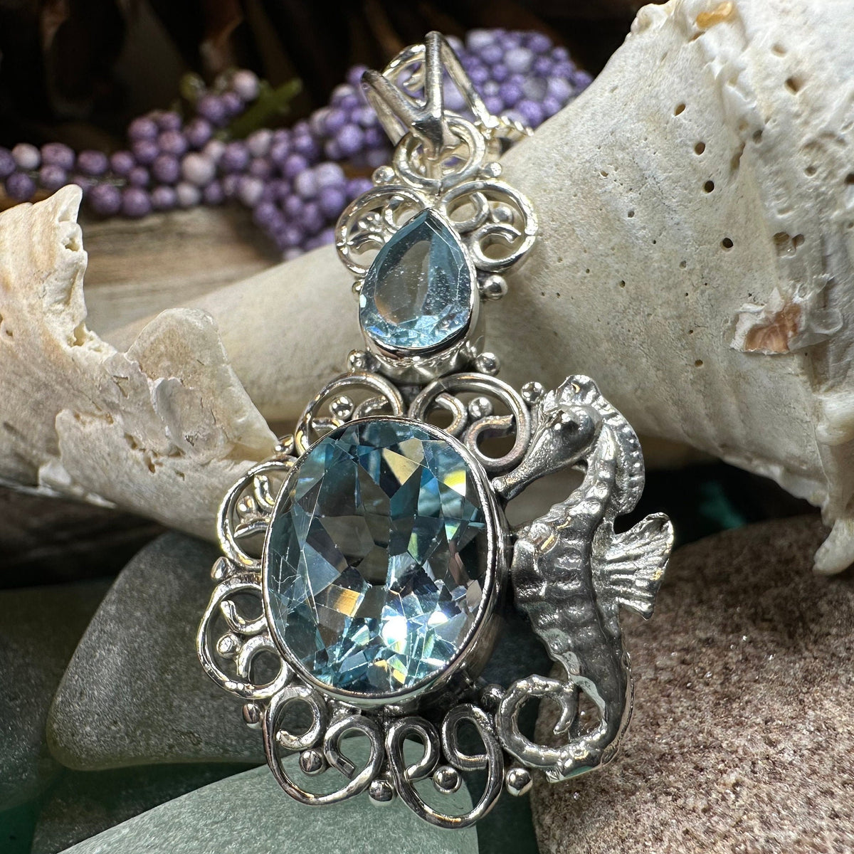 Seasong Seahorse Necklace — view 12