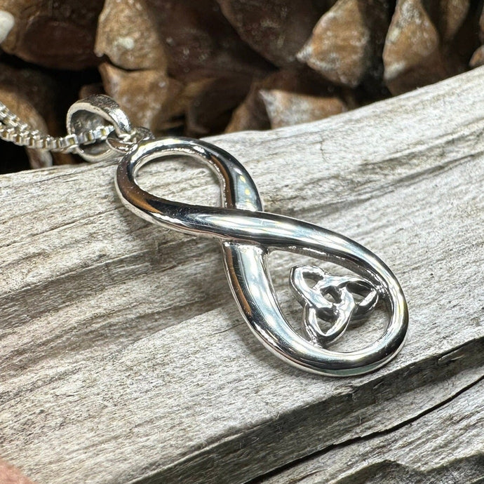 Trinity Knot Necklace, Infinity Jewelry, Celtic Jewelry, Irish Jewelry, Anniversary Gift, Mom Gift, Best Friend Gift, Girlfriend Gift