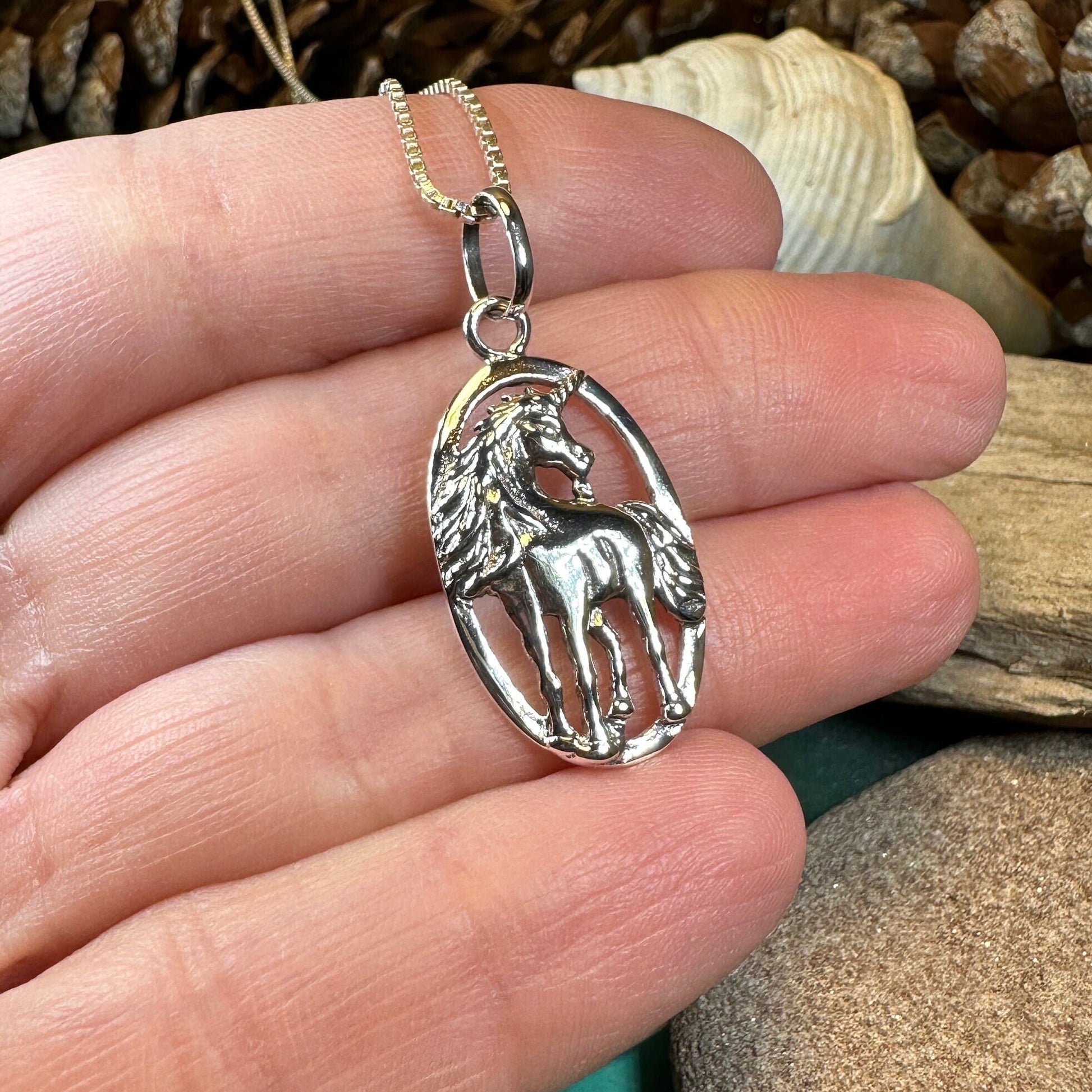 Unicorn Necklace, Scotland Jewelry, Fantasy Necklace, Gift for Her, Mythical Creature, Graduation Gift, Anniversary Gift, Scottish Gift