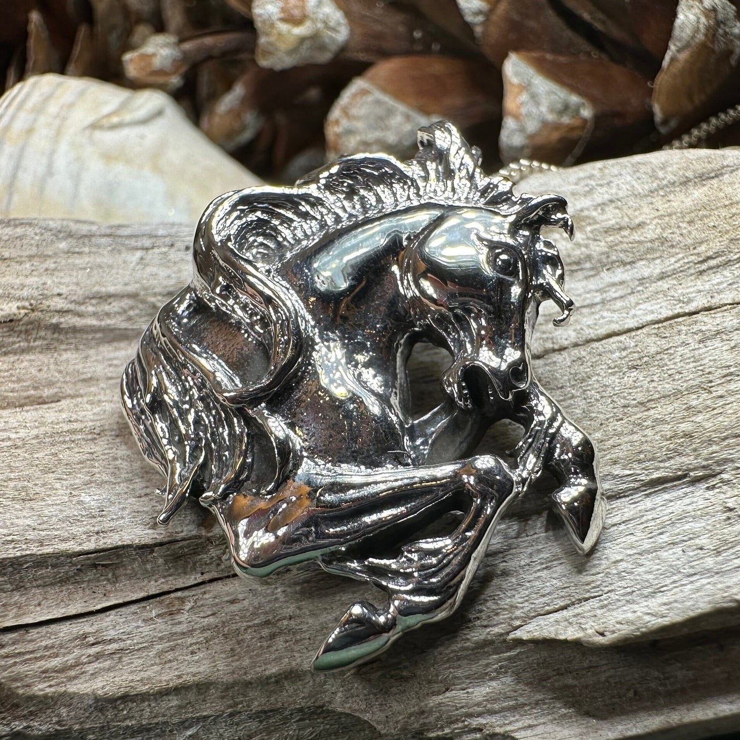 Horse Necklace, Equestrian Jewelry, Animal Pendant, Yellowstone, Mustang Pendant, Rodeo Jewelry, Horse Racing, Nature Jewelry, Wife Gift