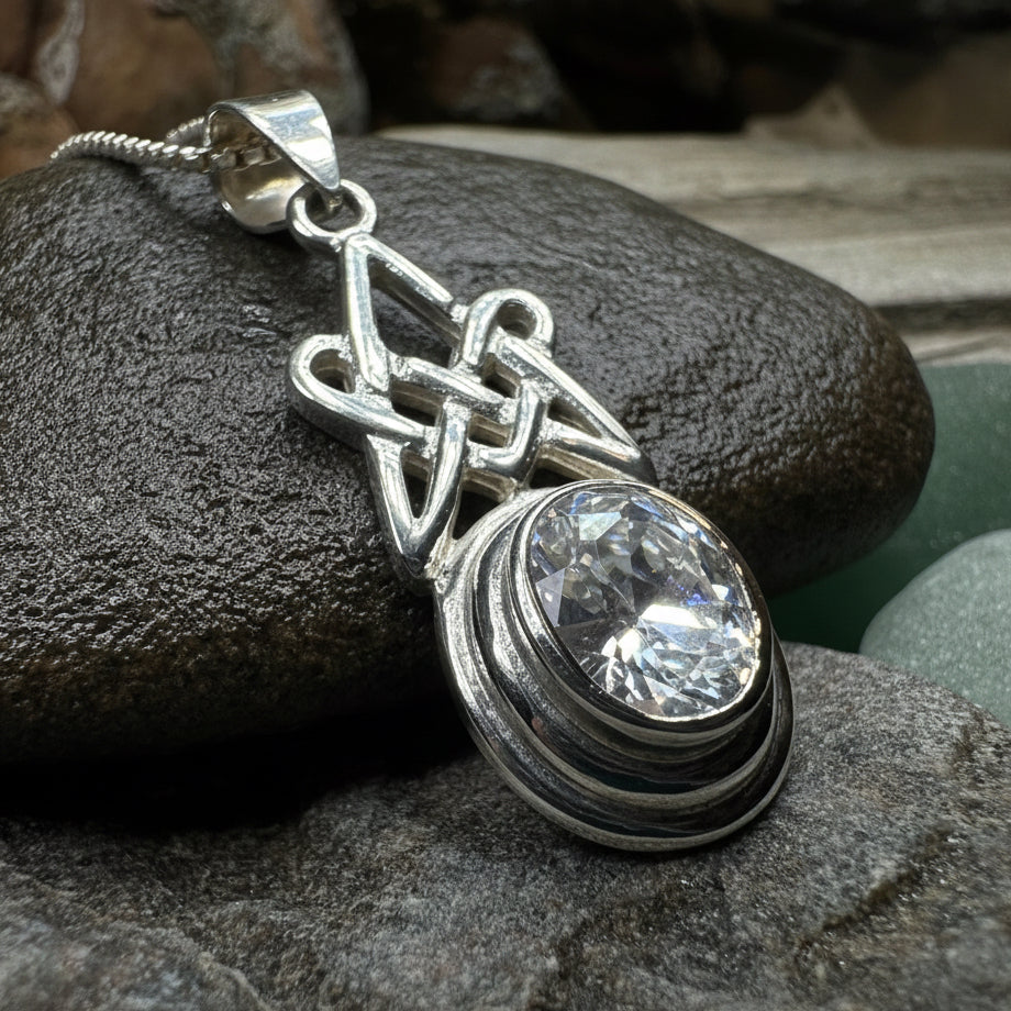 Celtic Knot Necklace, Scottish Jewelry, Ladies Celtic Pendant, Irish Necklace, Irish Jewelry, Anniversary Gift, Scotland Jewelry, Wife Gift