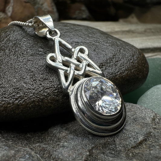 Celtic Knot Necklace, Scottish Jewelry, Ladies Celtic Pendant, Irish Necklace, Irish Jewelry, Anniversary Gift, Scotland Jewelry, Wife Gift